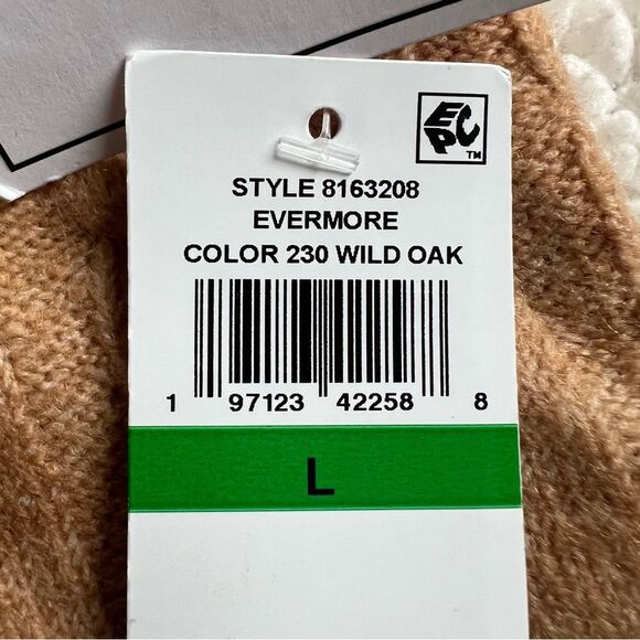 1. State Evermore Wild Oak Cable Knit Crewneck Oversized Pullover Sweater SZ L - Picture 9 of 14